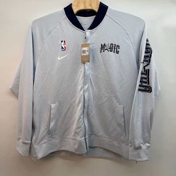 Nike‎ NBA Orlando Magic Dri-FIT Men's XXL Light Blue Zip Jacket
